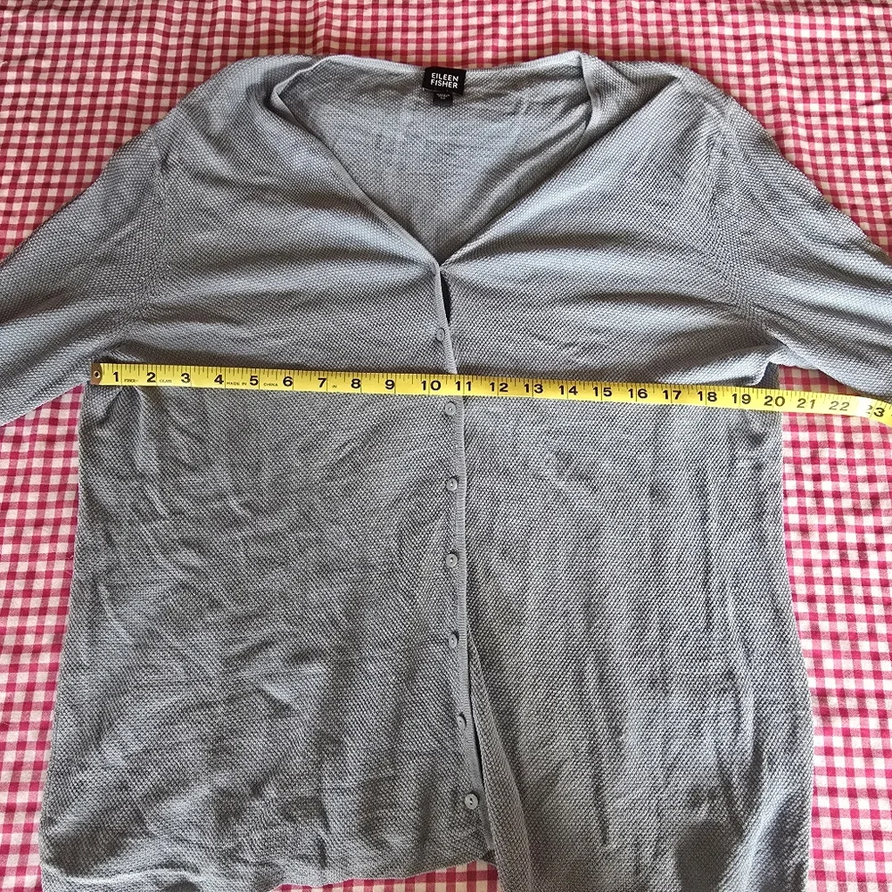 Eileen Fisher Button Down Shirt Sz M - Picture 3 of 6